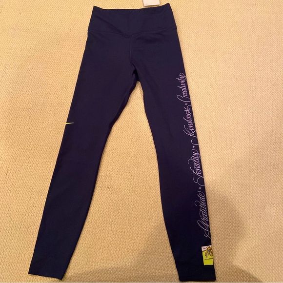 nike one luxe leggings navy